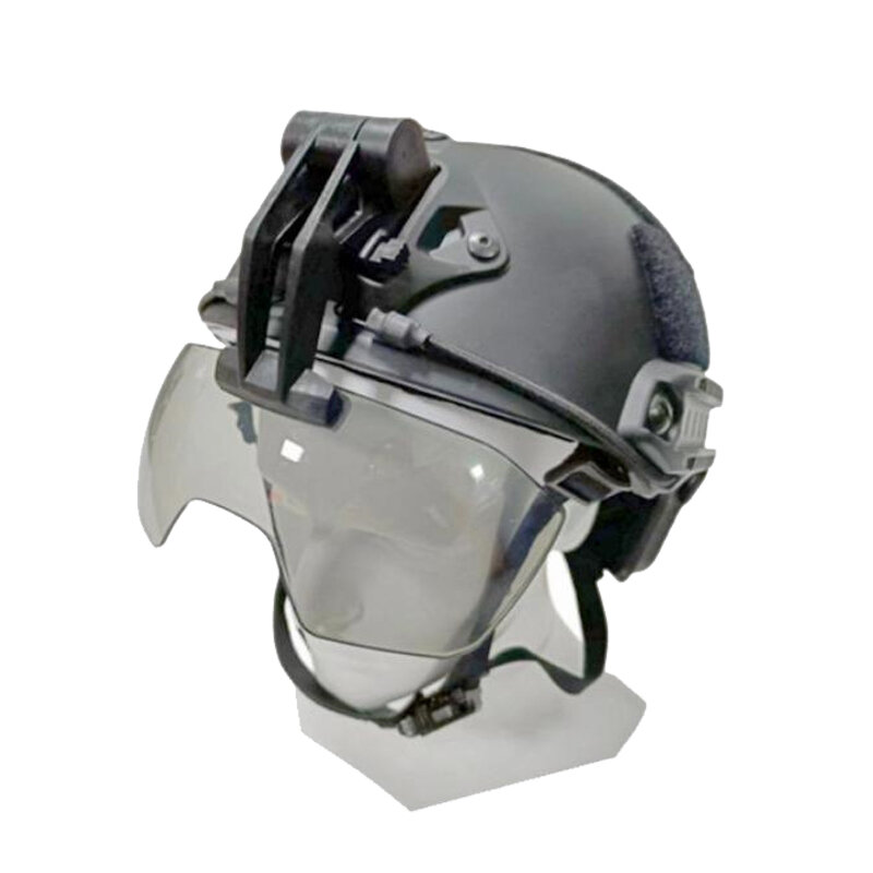 Casco táctico ajustable, accesorio abatible, gafas de cristal tácticas, Airsoft, casco rápido, a prueba de viento, antiniebla, CS Wargame, protección Go