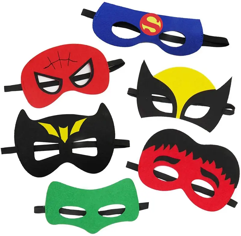 10 Pcs/Lot Disney Halloween Superhero Masks Christmas Birthday Party Dress Up Cosplay Mask For Kids Children Favor Mystery Gift