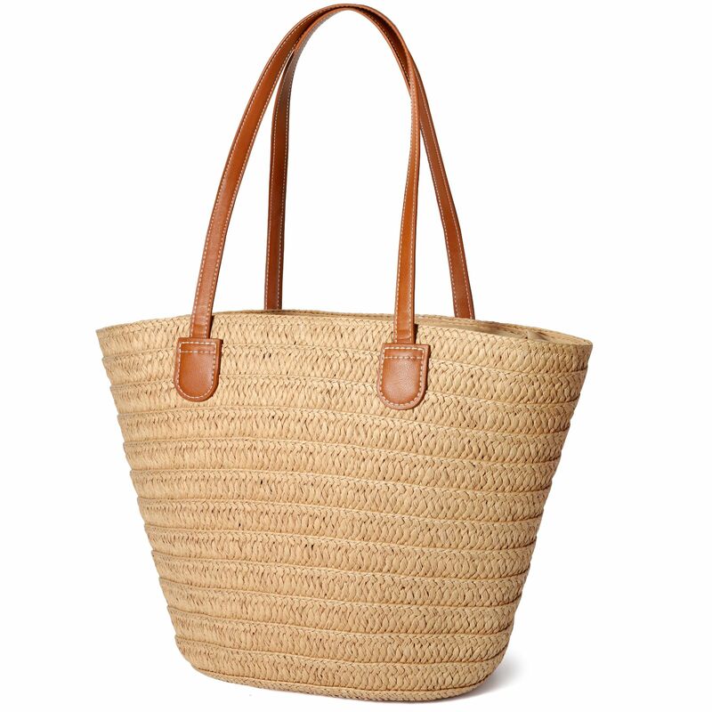 Spring NEW Straw Bag Womens Straw Beach Bag Crossbody Shoulder Bags Vacation Purse Straw Purse for Summer