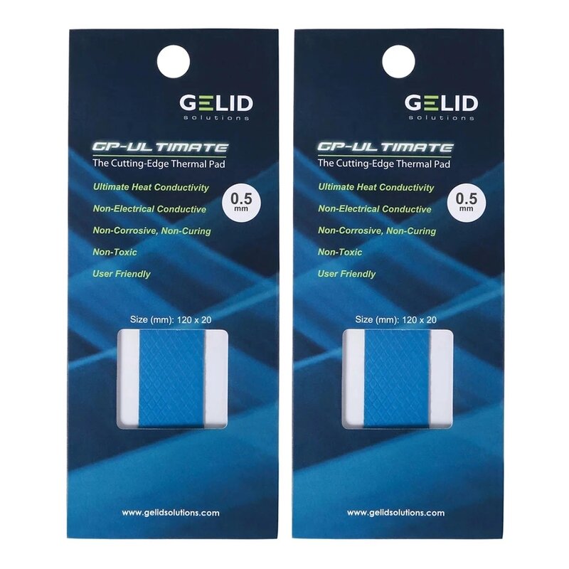 GELID gp-ultimate podkładka termiczna silikonowa płyta chłodząca smarem multi-size 15W/MK CPUGPU wysokowydajna podstawka chłodząca do grafiki