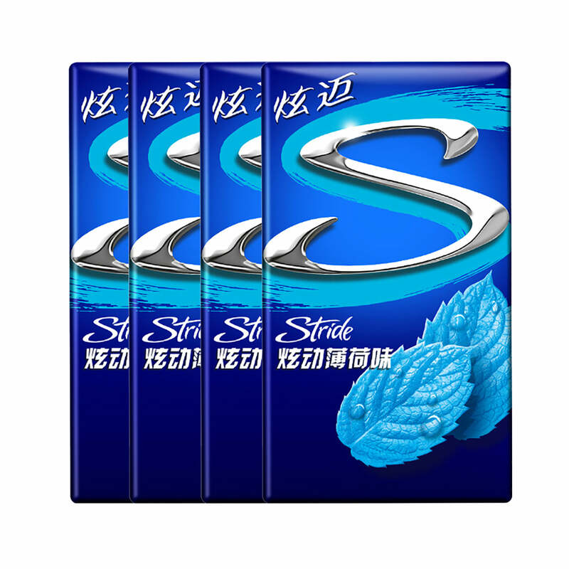 Stride 50.4g Sugar-Free Gum Cool Mint Flavor 4pack