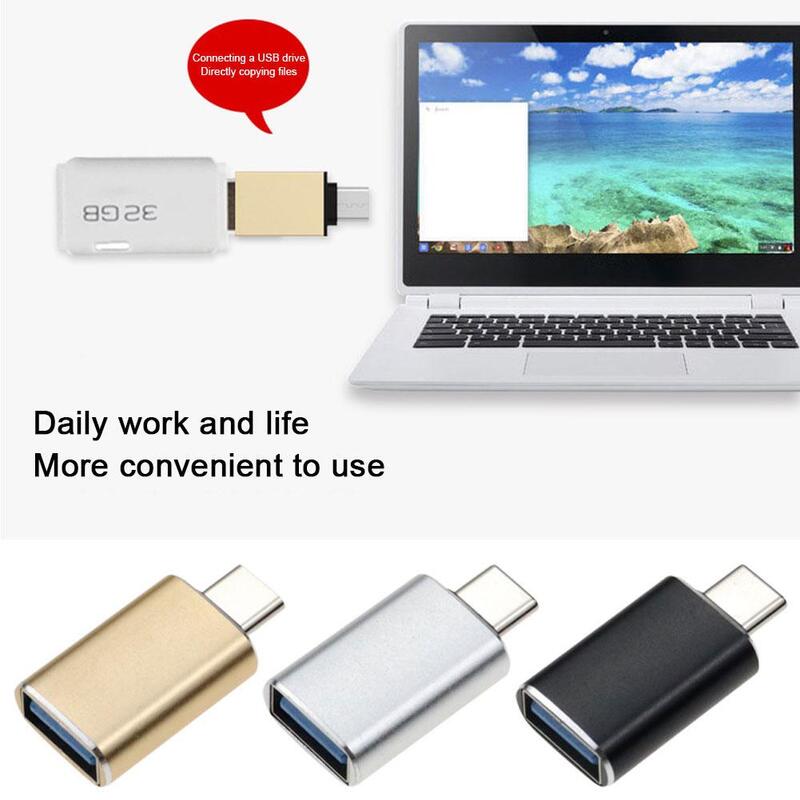 Otg Type C To Usb Adapter Usb Female To Type C Male Fast Charging Adadpter Otg Usb C For Laptop Pc F0g6