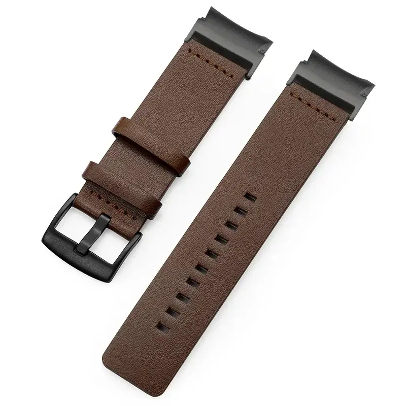 Pulseira de couro sem lacunas para Samsung Galaxy Watch, Quick Fit, cinta de fivela magnética, relógio clássico 6, 4, 5, 4, 40mm, 44mm, 43mm, 47mm