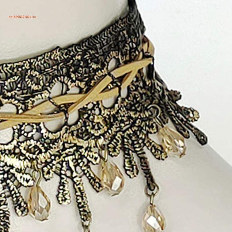 Готическое колье-колье, декоративное ожерелье-цепочка с воротником, женское крутое ожерелье-цепочка