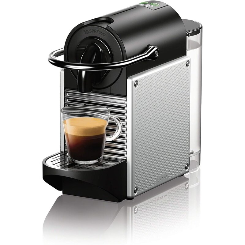 Caffettiere, macchina per caffè Espresso, 1100ml, risparmio energetico, interfaccia tattile, alluminio, argento, caffettiere
