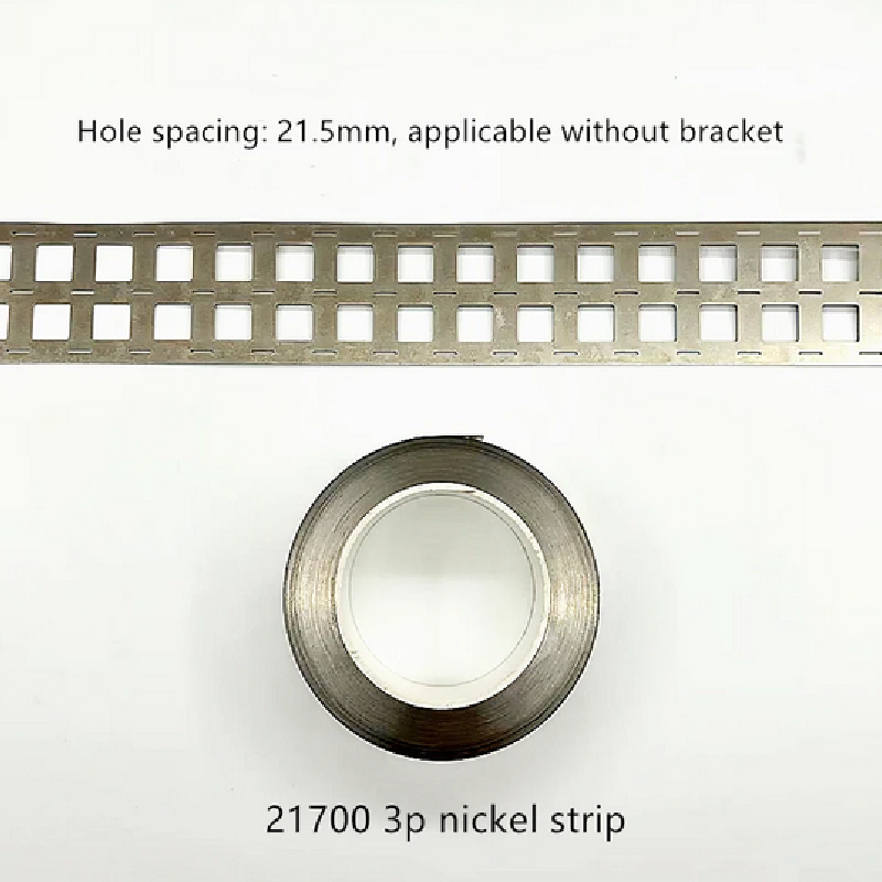 21700 jarak lubang baterai 21.5mm pelat koneksi dicap SPCC pelapisan nikel 1 Meter paralel tanpa braket Strip nikel