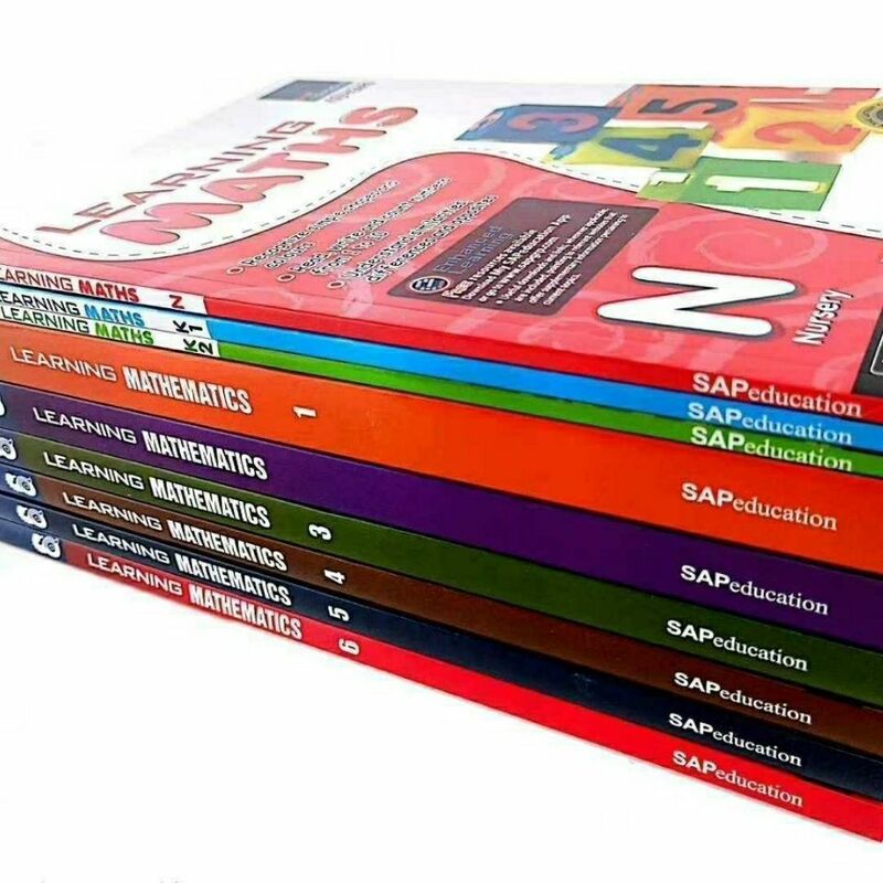 9Pieces/Lot SAP Learning Mathematics Book Grade 1-6 Children Learn Math Books Education Book Singapore Primary School Textbooks