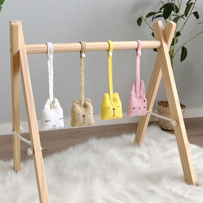 Baby Play Gym Mobile Toy Crib Rattle Toy Auditory Enlightenment Cartoon-Bell Hanging Pendant Infant Newborn Shower Gift
