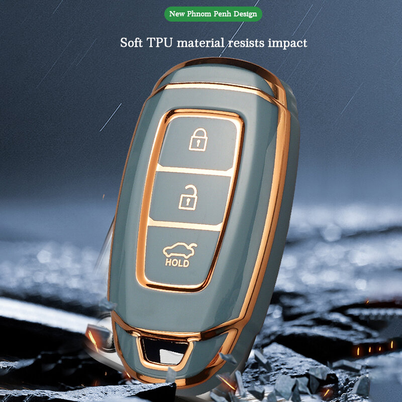 TPU obudowa kluczyka do samochodu pokrywa Fob dla Hyundai Santa I30 IX35 Encino Kona Solaris akcent Fe Azera Grandeur Elantra obudowa kluczyka akcesoria