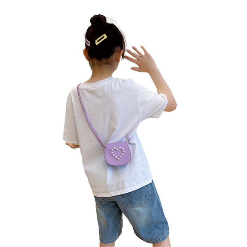 Mini bolso cuadrado para niña, bolso cruzado princesa con hebilla magnética, bolso