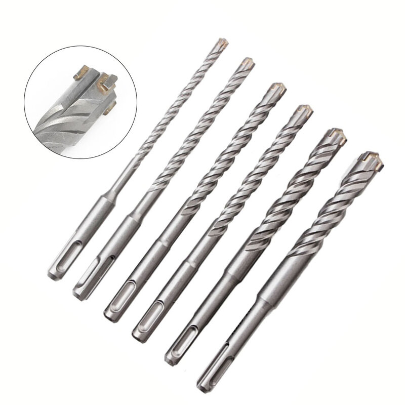 1PC Carbide Tips SDS-Plus Rotary Hammer Drill Bit Set For Reinforced Concrete Masonry Marble Brick Tile 160mm Wall Brick Block