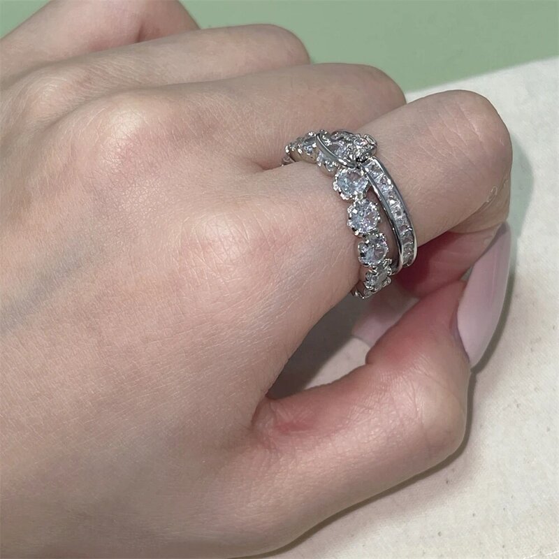 Vivienne классическое двухъярусное и съемное модное ювелирное изделие West, деревянное кольцо из стерлингового серебра 925 пробы, в офисном стиле для женщин
