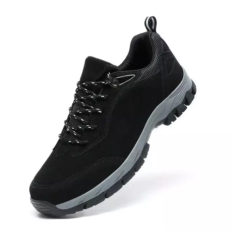 남성용 가을 스포츠 캐주얼 신발, 블랙 스니커즈, 노동 보호 패션 신발, 2023 신상