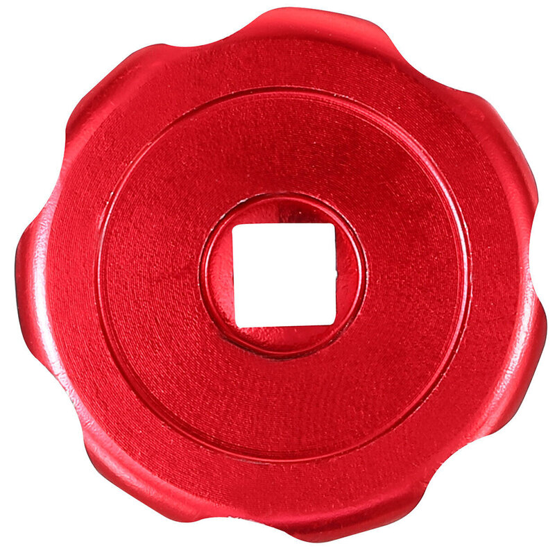 Ulepsz swoje mierniki kolektora za pomocą okrągłe koło uchwytu, łatwe w użyciu pokrętło w żywym kolorze czerwonym, odporne na rdzę materiał ze stopu aluminium