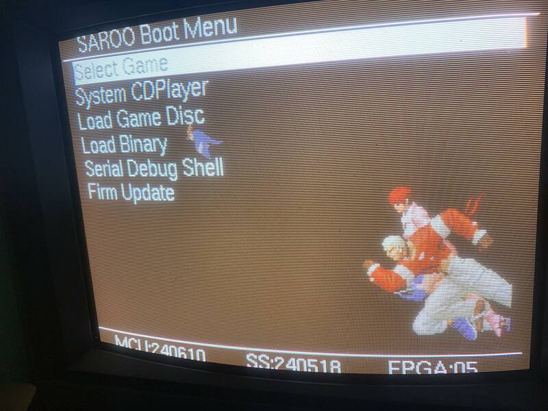 Игровая консоль SAROO для Saturn через TF карту 1,36 1.37ver