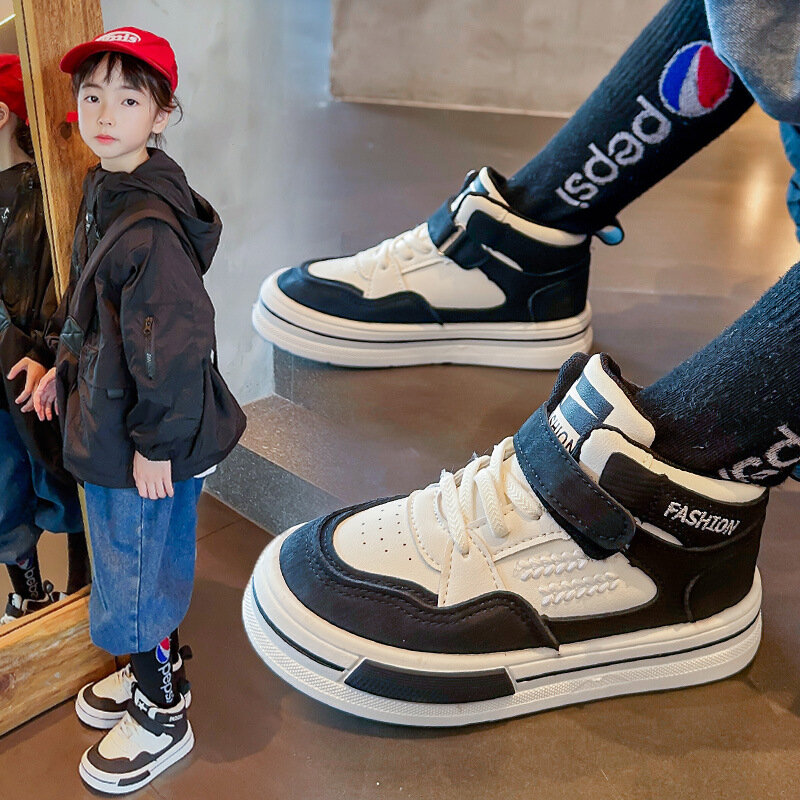 아동용 미끄럼 방지 스포츠 캐주얼 신발, 부드러운 밑창, 한국 버전, 2024 가을 신상