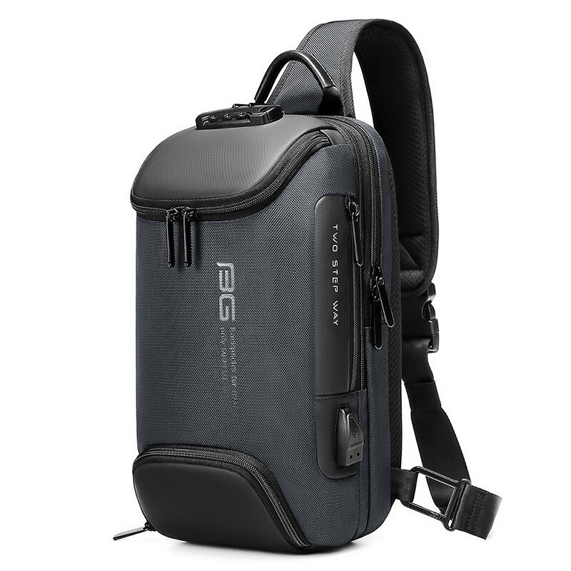 Модный повседневный мужской рюкзак через плечо с защитой от кражи, 2023, нагрудная сумка, уличный спортивный дорожный водонепроницаемый вместительный рюкзак