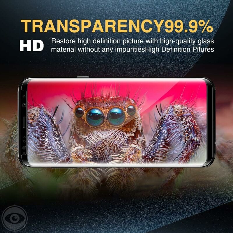Protector de pantalla 3D para Samsung Galaxy S8 S8 + Plus Note 8, película de vidrio templado, 1/4 unidades
