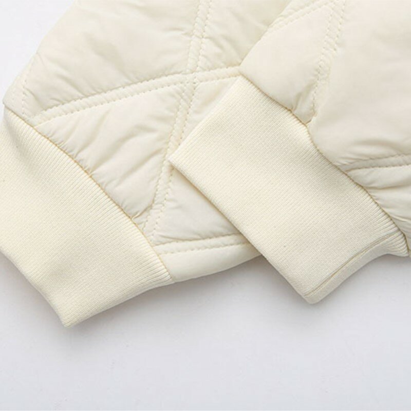 Plus Size parki damskie ubrania 2023 jesień zima moda etykietowanie strój baseballowy prosta ciepła watowana kurtka K7 423