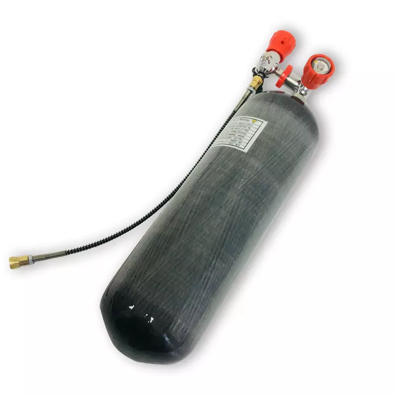 ACECARE 6.8L 300Bar Cylinder z włókna węglowego 4500Psi Zbiornik do nurkowania Zawór Stacja napełniania Hpa Scuba Rebreather Bezpieczeństwo przeciwpożarowe