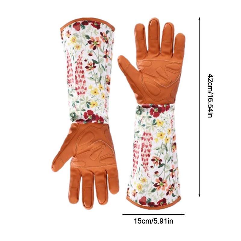 Перчатки для садоводства, яркие водонепроницаемые рабочие перчатки, длинные перчатки для садоводства