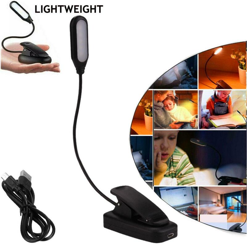 Led Table Lamp Eye Protection Learning Reading Night Dormitory Charging Light Usb Lamp Bedside Student Table Hose Clip L2F0