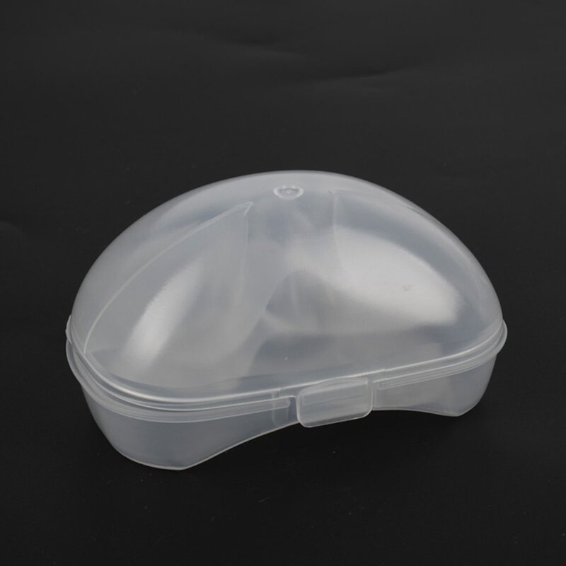 Protezioni per capezzoli in Silicone da 2 pezzi che alimentano le madri protezioni per capezzoli copertura protettiva per l'allattamento al seno con custodia trasparente