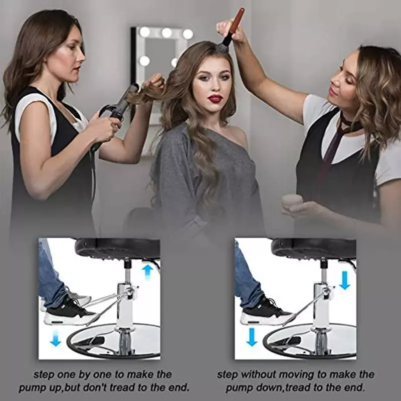 Barber Chairs, Hair Cutting Beauty Spa Styling Equipment, Black, Salon Chair