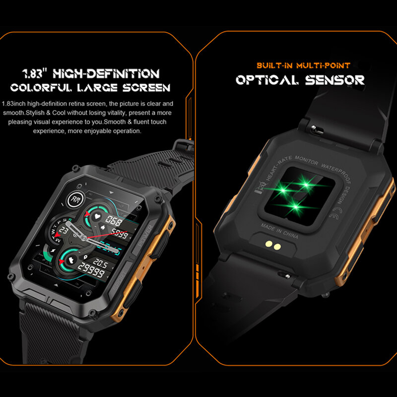 CanMixs Smart watch IP68 smartwatch da donna impermeabile per calcolatrice da uomo Bluetooth Call orologi sportivi Android iOS Fitness Tracker