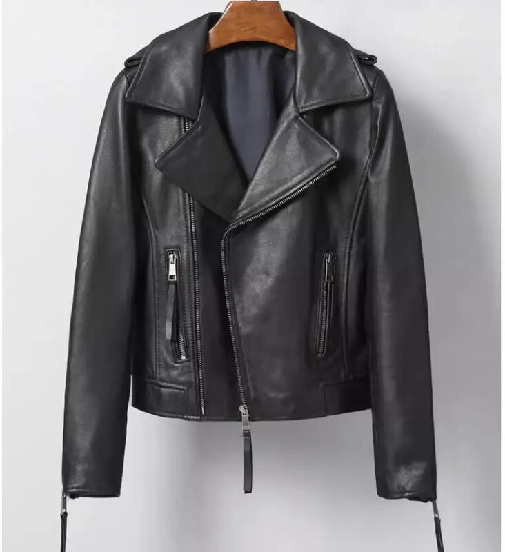 Free shipping,Brand OL style Genuine leather casual short jacket.Street soft sheepskin slim coat,sales.lady business cloth,hot