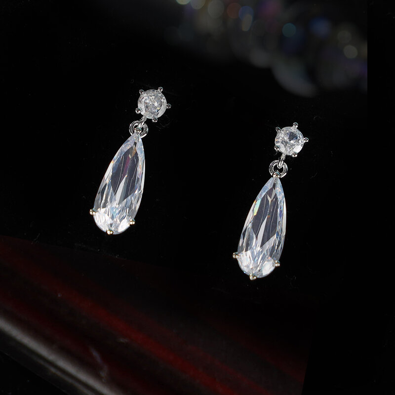 Bridal Teardrop Wedding Earrings for Ladies, Bridesmaids, Bridals - Crystal Rhinestone Drop Earrings Jewelry