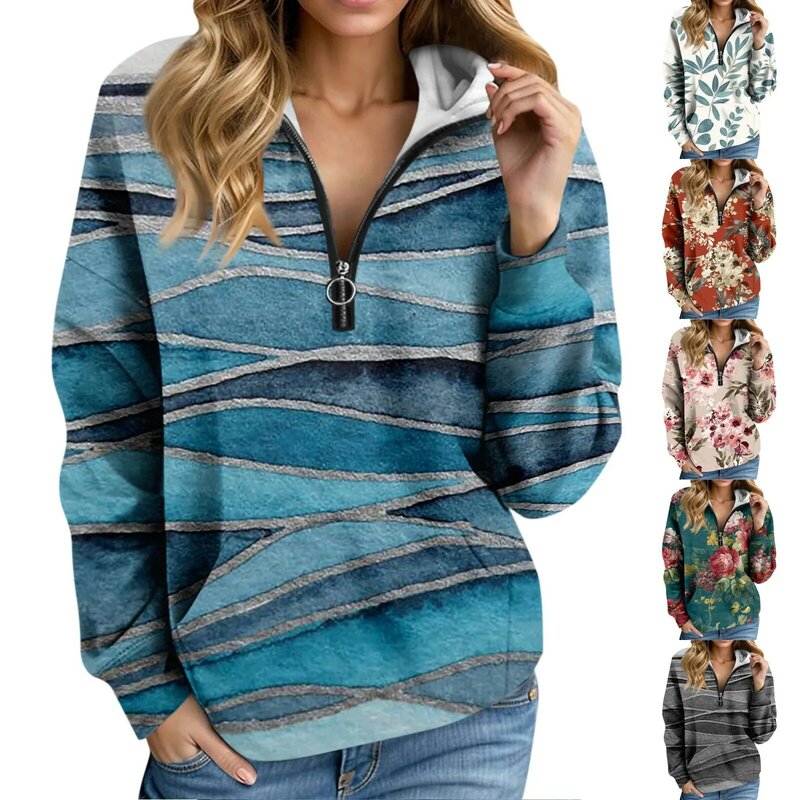 Sweater Delicate Hoodies Women Pullovers Elegant New Long Sleeves Printed Women Sweatshirts Vintage Sudaderas De Mujeres