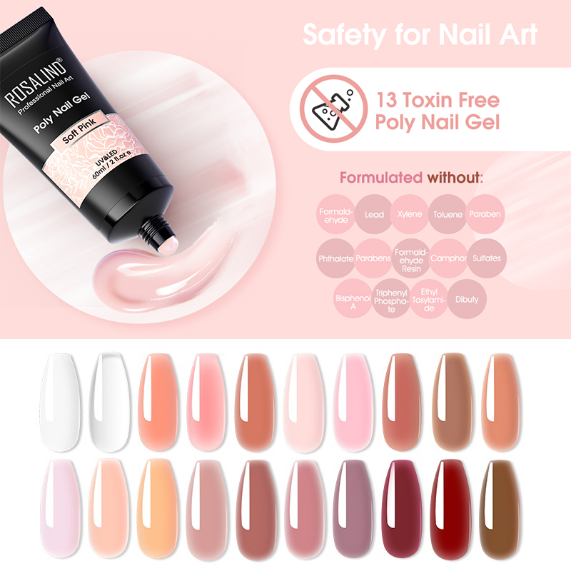ROSALIND-esmalte de uñas de gran capacidad, barniz híbrido UV, extensión de purpurina, 12-60ML
