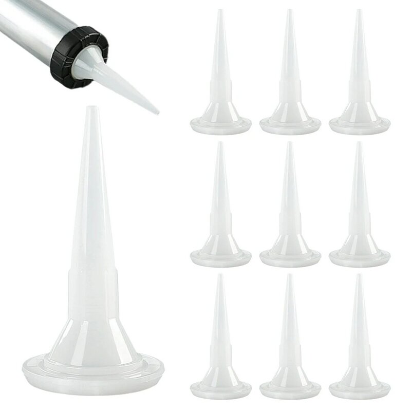 Tip Glue Mouth Universal White 10pcs Caulking Nozzle Durable Glass Hot Glue Sticks Plastic Power Tools High Quality