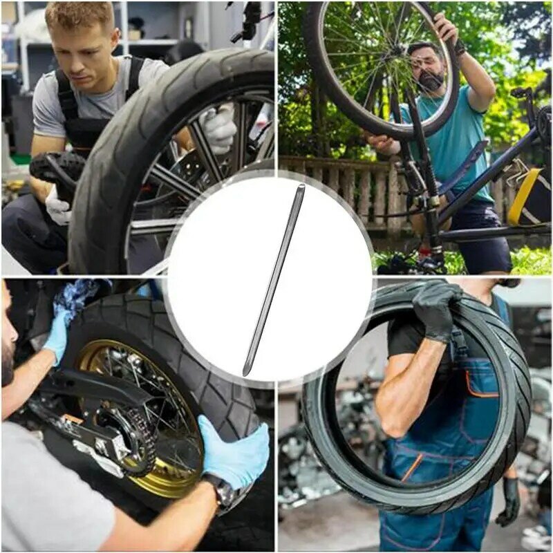 Herramienta de extracción de neumáticos de bicicleta, herramienta de eliminación de palanca de neumáticos, acero resistente, removedor de neumáticos de ciclismo, cucharas de neumáticos de bicicleta de tierra, herramientas de cambio de neumáticos para