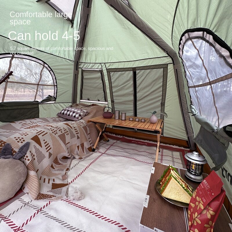 20d ultraleichtes Reise zelt im Freien feines Camping aufblasbares Kabinen zelt wasserdichtes leichtes Oxford-Stoff regens ic heres Lager zelt