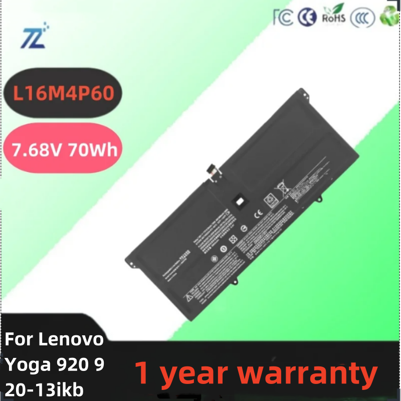 L16m4p60 bateria do laptopa Lenovo Yoga 920 920-13ikb 920-131kb 920-13ikb-80y7 80y8 81tf IdeaPad Flex Pro-13IKB