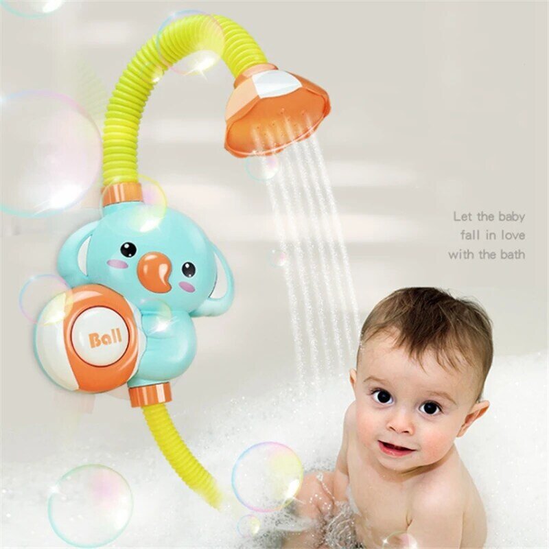 Juguete de baño automático para bebé, rociador de bañera portátil, bomba de agua, regalo divertido