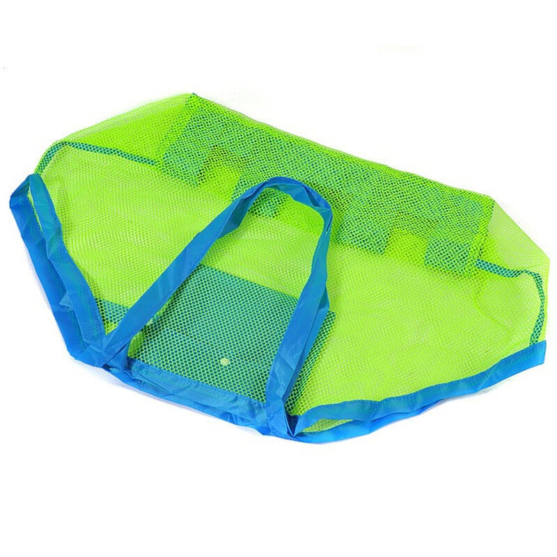 Portable Mesh Bag Kids Beach Toys Clothes Towel Package, Big String Bag Shell Sand Digging Tool Kit, Baby Toy Storage Package