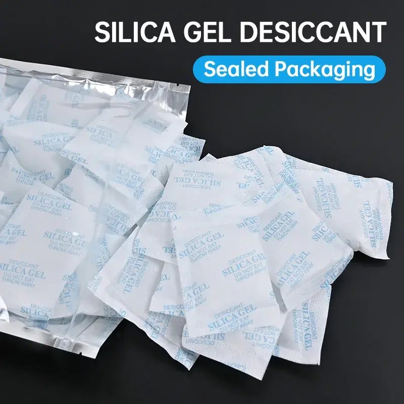 Tas penyerap Dehumidifier 10/20/50 20g, kantung silika Gel sachet tidak beracun untuk dapur