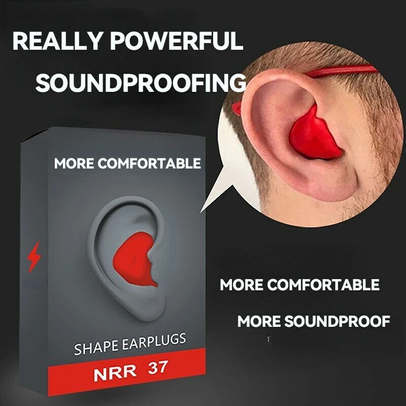 30 paare/paket Anti-Noise-Ohr stöpsel Schall dämmung Gehörschutz Ohr stöpsel Schlafs topfen wasserdichte Silikon Schwimm ohr stöpsel weich