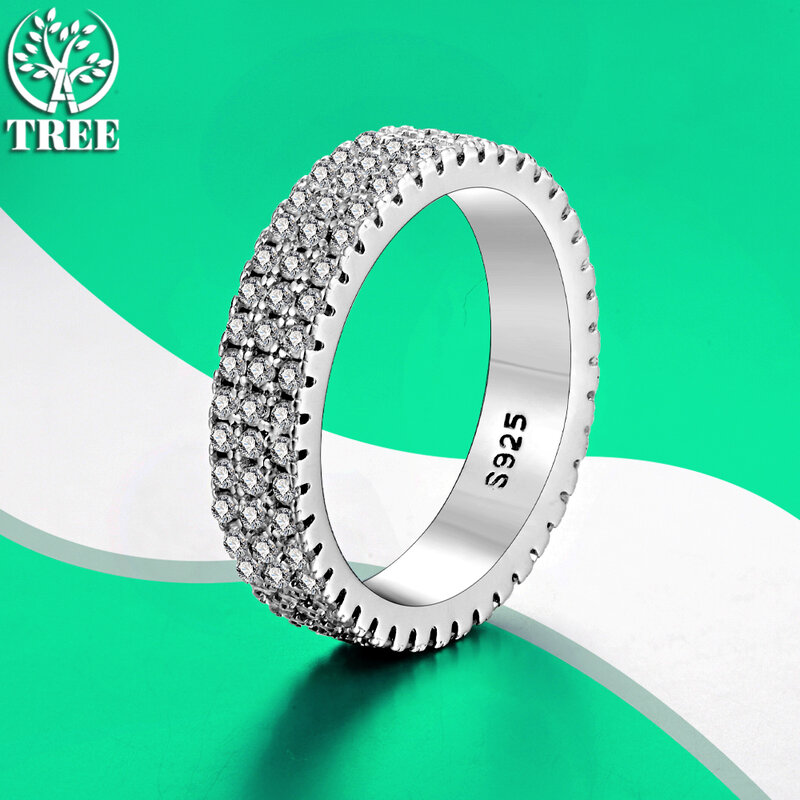 Кольцо ALITREE с бриллиантом диагональю D цвета, оригинальные кольца из стерлингового серебра s925 с сертификатом GRA, ювелирные изделия, обручальные кольца для женщин