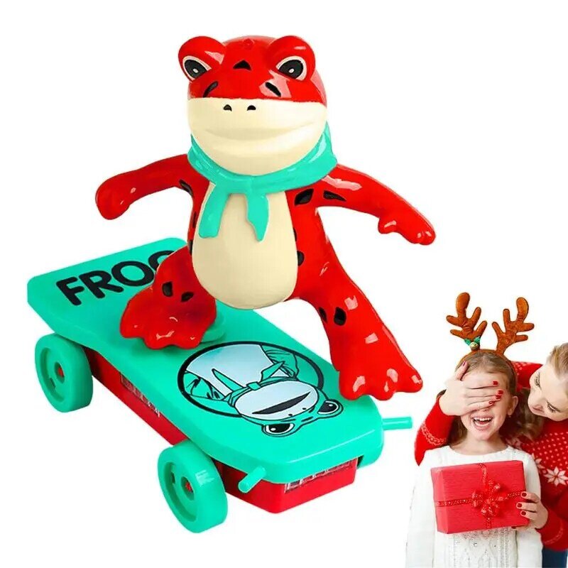 Kaskaderska deskorolka zabawka żaba Robot elektryczny deskorolka zabawka kreskówka rowerek biegowy zabawka interaktywna zabawka hulajnoga edukacyjna