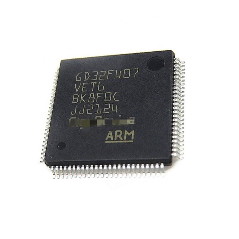 1 pçs/lote Novo original GD32F407VET6 Único chip MCU ARM32-bit microcontrolador IC chip LQFP-100 novo original
