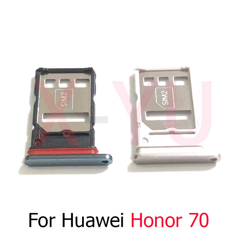 10PCS For Huawei Honor 70 / 70 Pro Sim Card Tray Micro SD Reader Holder Sim Tray Adapter Replacement Parts