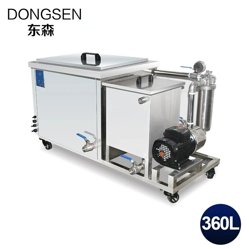Dongsen ultradźwiękowa maszyna czyszcząca duża moc z pojedynczym cyklem filtr zbiornika zmywarka usuwanie rdzy do usuwania olej przemysłowy