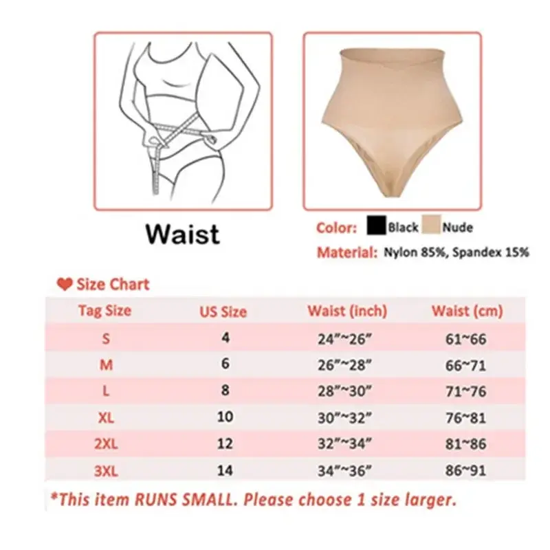 3pc/Lot Women Waist Trainer Tummy Control Body Shaper  Underwear Waist Control Panties Shapewear Slimming Tummy Briefs