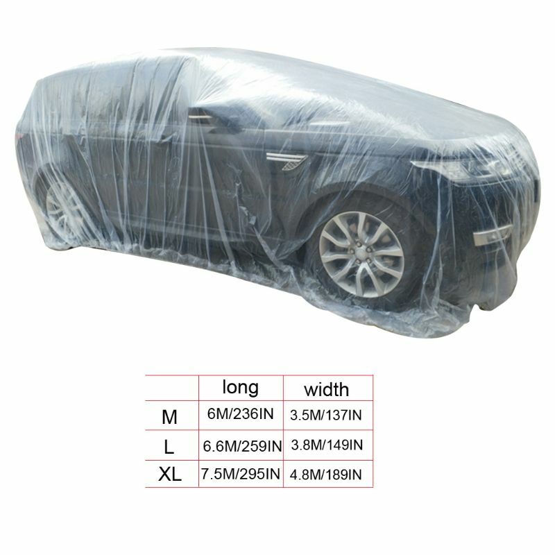 Universal Waterproof Dustproof Plastic Cover Auto Rain Covers Outdoor for Protec Drop Shipping