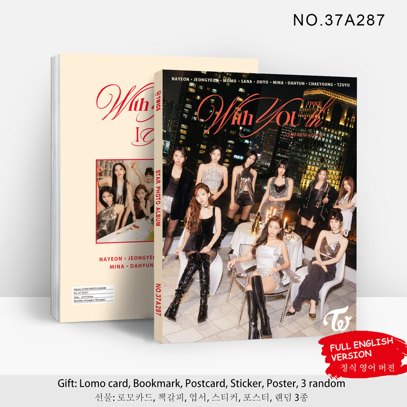 Kpop Tweemaal Nieuw Album 13e Mini Met Je-De Hd Fotogalerij Sticker Poster Bladwijzer Collectie Kaart Nayeon Momo Mina Fans Cadeau