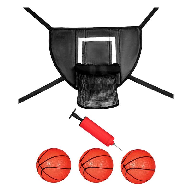 Aro de baloncesto para trampolín, incluye soporte de baloncesto pequeño
